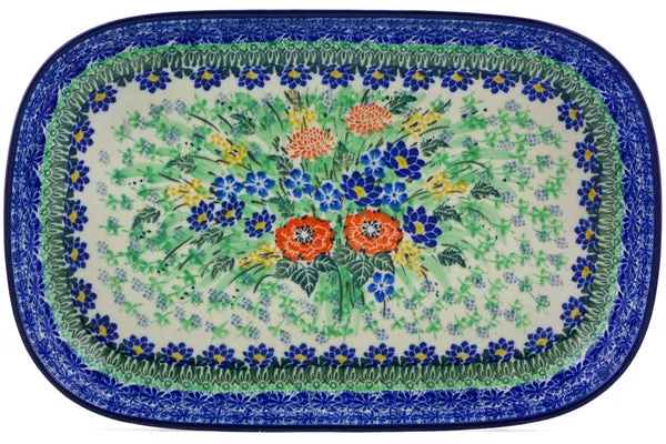13" Platter - Brilliant Bouquet