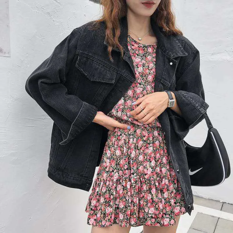 Adhira Gorgeous Embroidered Oversize Denim Jacket