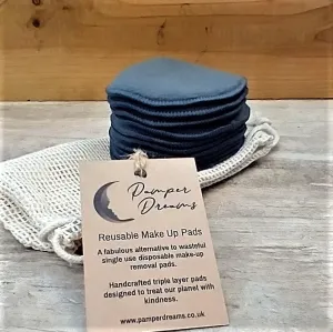 Bamboo Charcoal Reusable Make Up Removal Pads