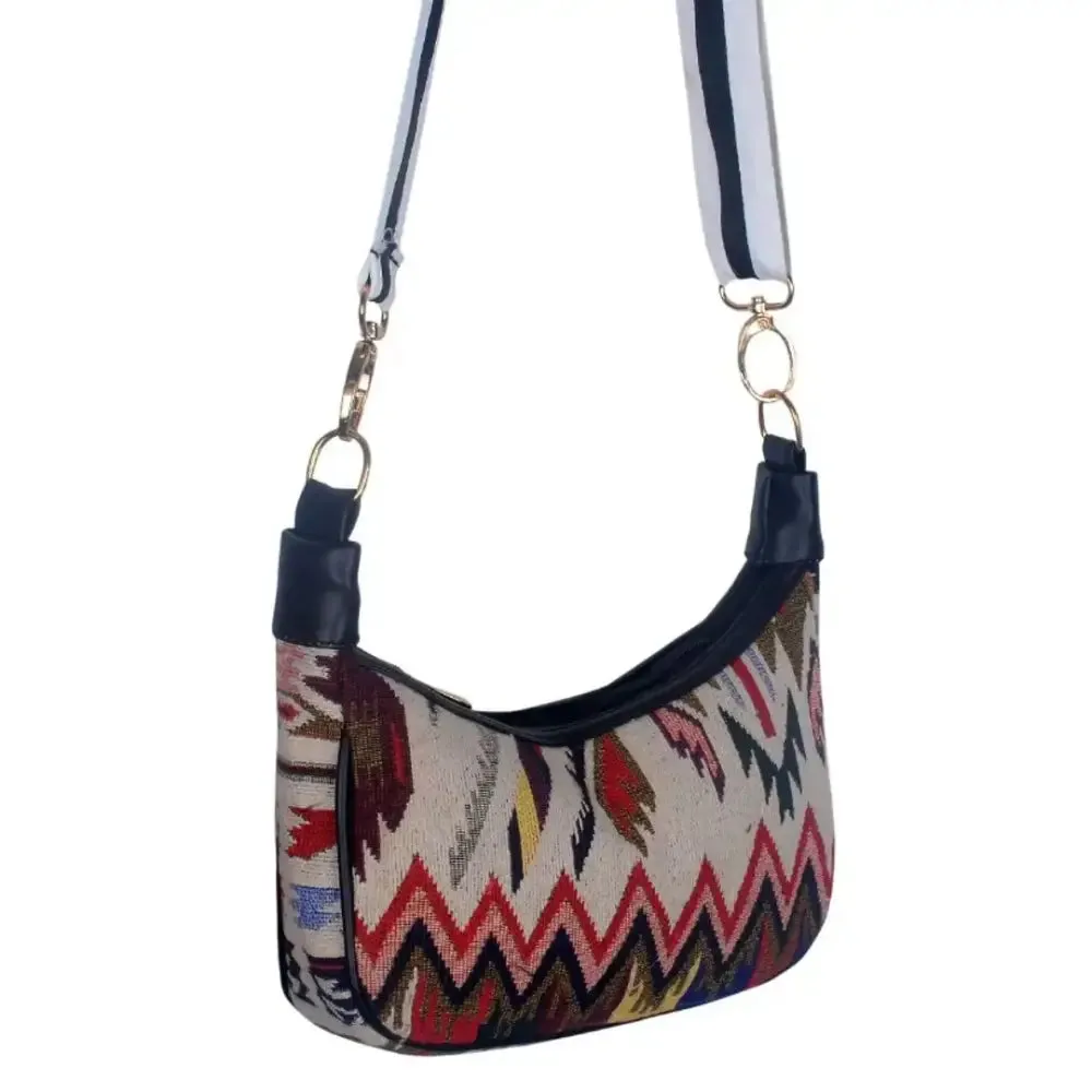 Bhavi Lifestyle The Jute Cresento moon shape Ultra premium Sling bag/Side purse /Shoulder bag