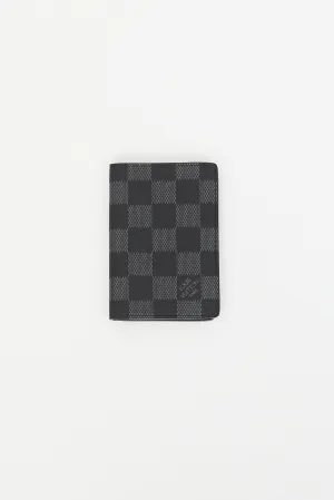 Black & Grey Damier Graphite Pocket Organizer
