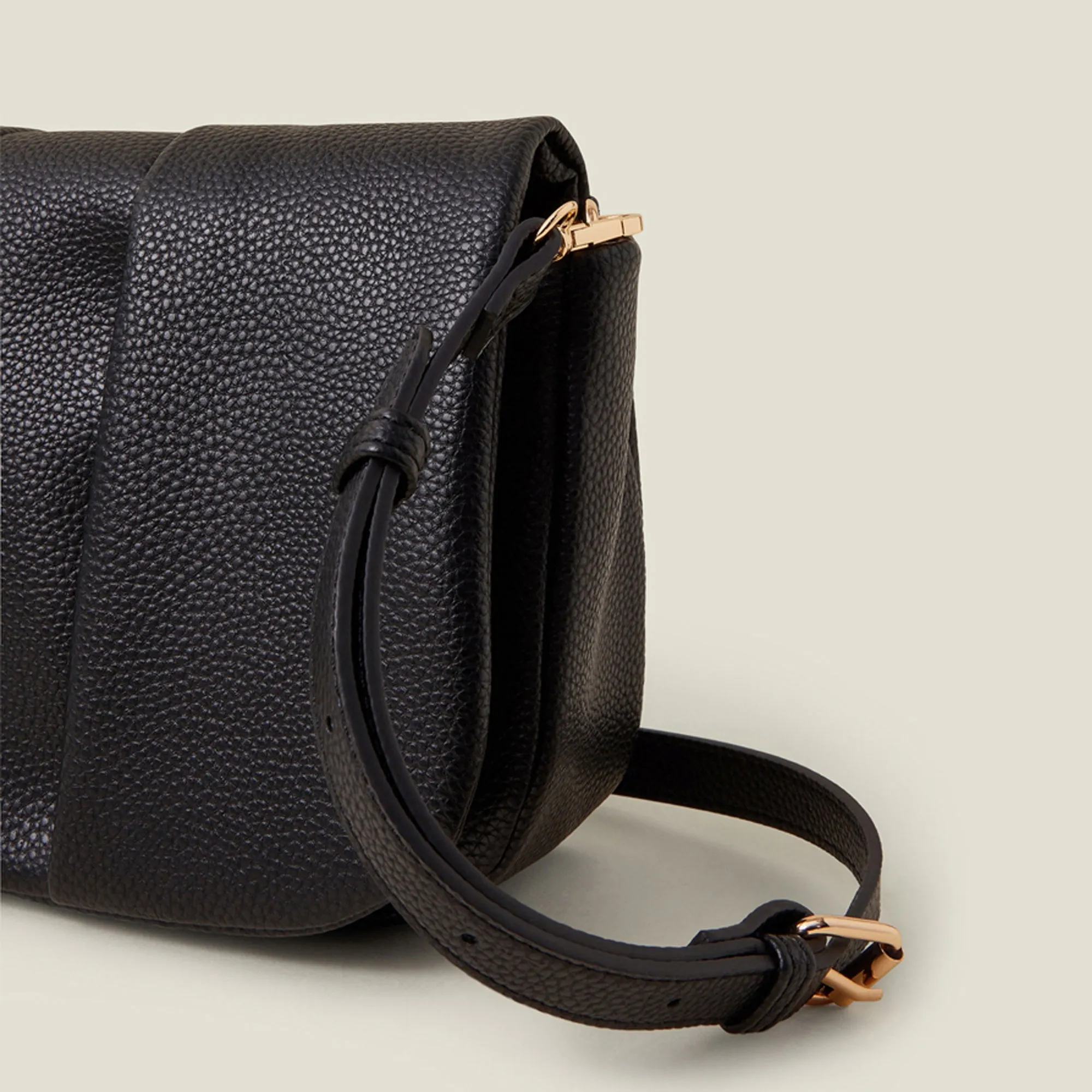 Black Jemma Fold Sling Bag