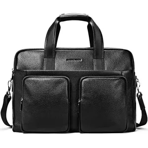 BOSTANTEN Leather Briefcase Messenger Business Bags 17" Laptop Handbag for Men