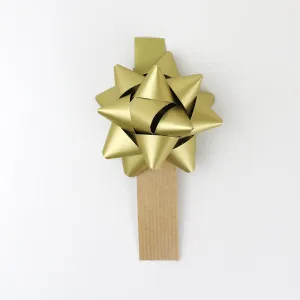 Bow Bag Seals - Kraft Gold (Pack of 60)