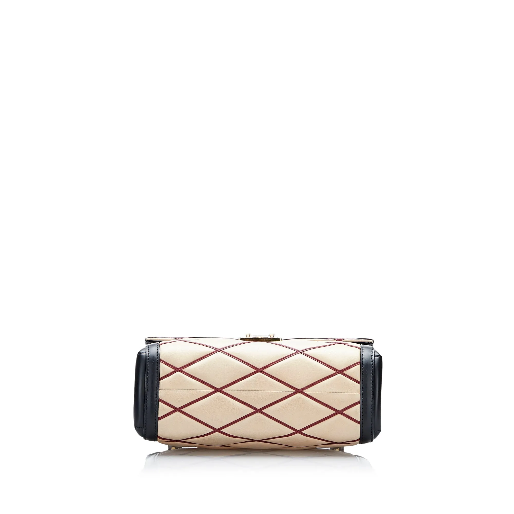 Brown Louis Vuitton Malletage Pochette Flap Bag