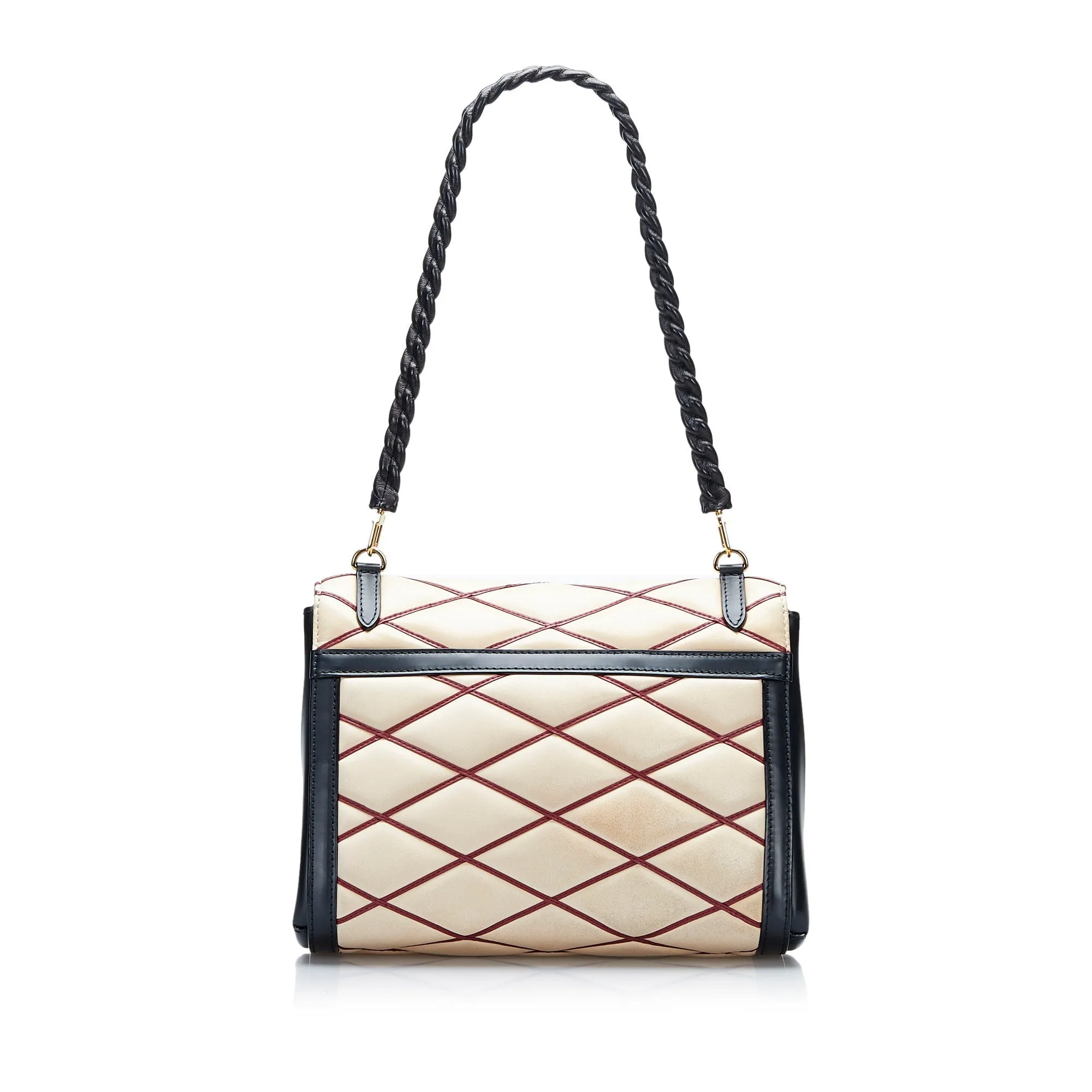Brown Louis Vuitton Malletage Pochette Flap Bag