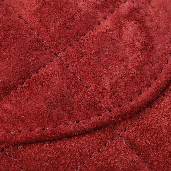 Chanel Around 1995 Made Suede Classic Flap Chain Bag 23Cm Red