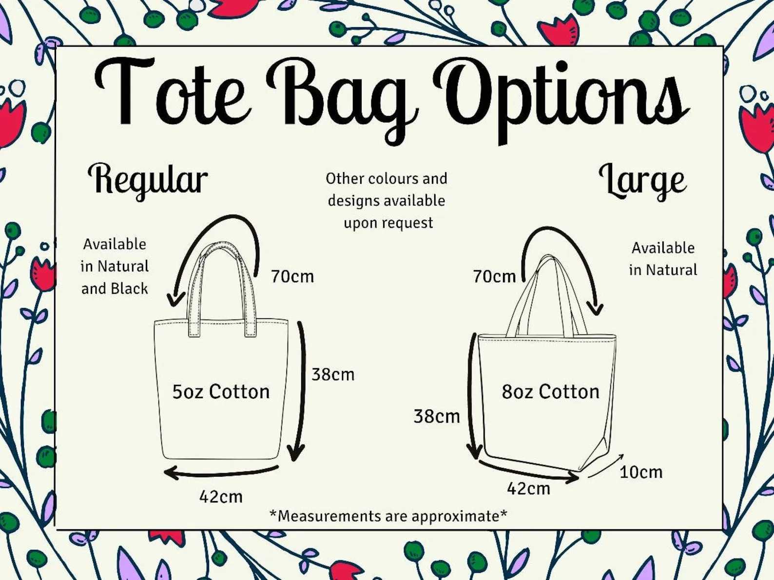 Custom Line Art Photo Embroidered Natural or Black Tote Bag | Custom Photo Embroidery | Personalised Colours | Cotton Canvas Shopper Bag