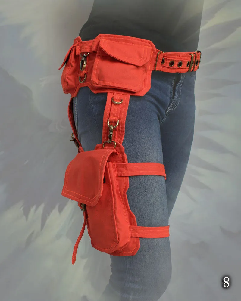 Defender Belt - multi pockets & leg Bag