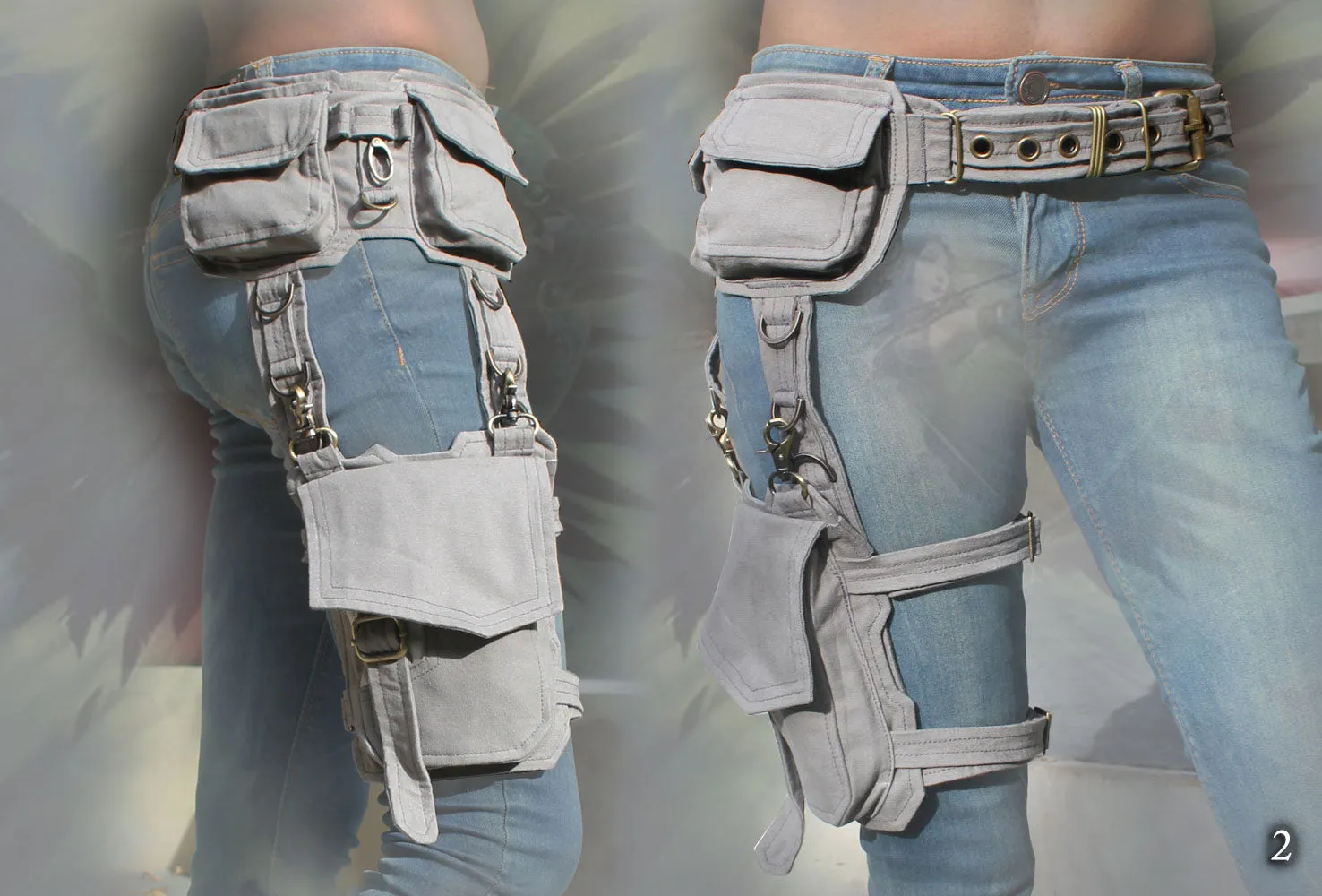 Defender Belt - multi pockets & leg Bag