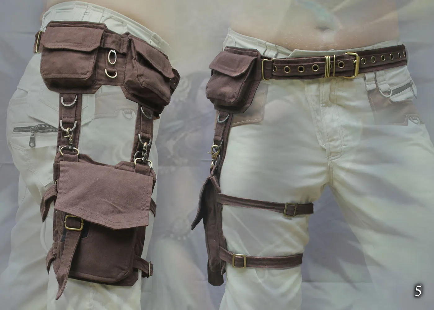 Defender Belt - multi pockets & leg Bag
