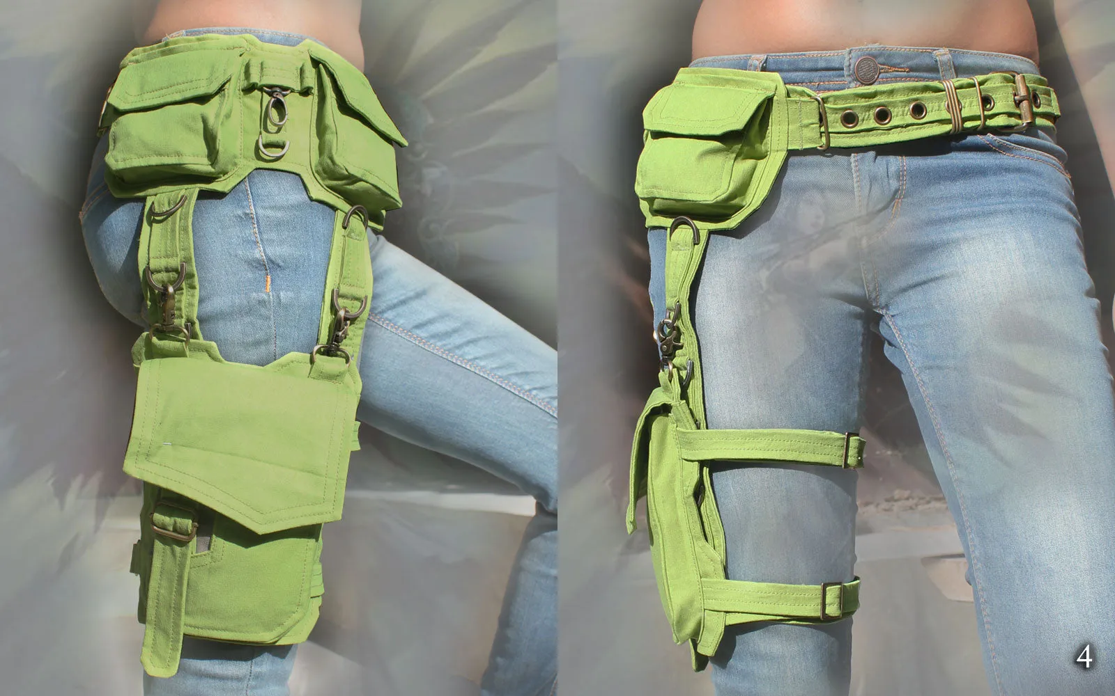 Defender Belt - multi pockets & leg Bag