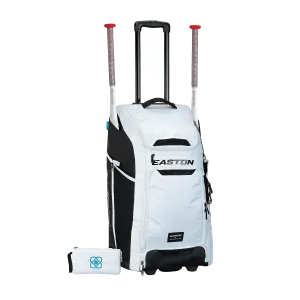 Easton Wheeled Catcher's Bag (White) - A159058WH