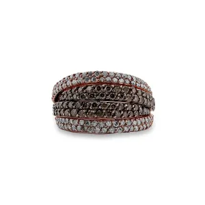 Espresso & Colorless Diamond 14k Rose Gold Ring by Effy