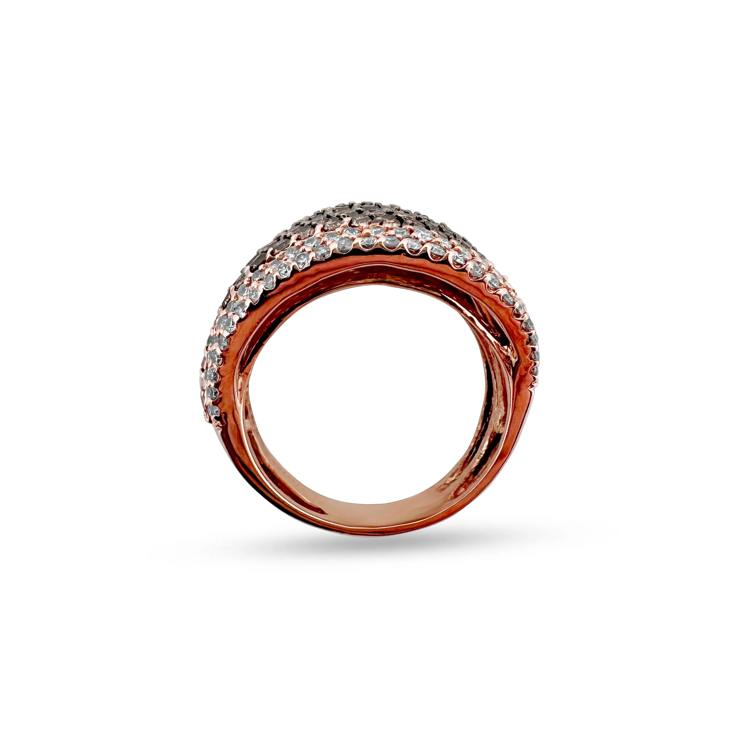 Espresso & Colorless Diamond 14k Rose Gold Ring by Effy