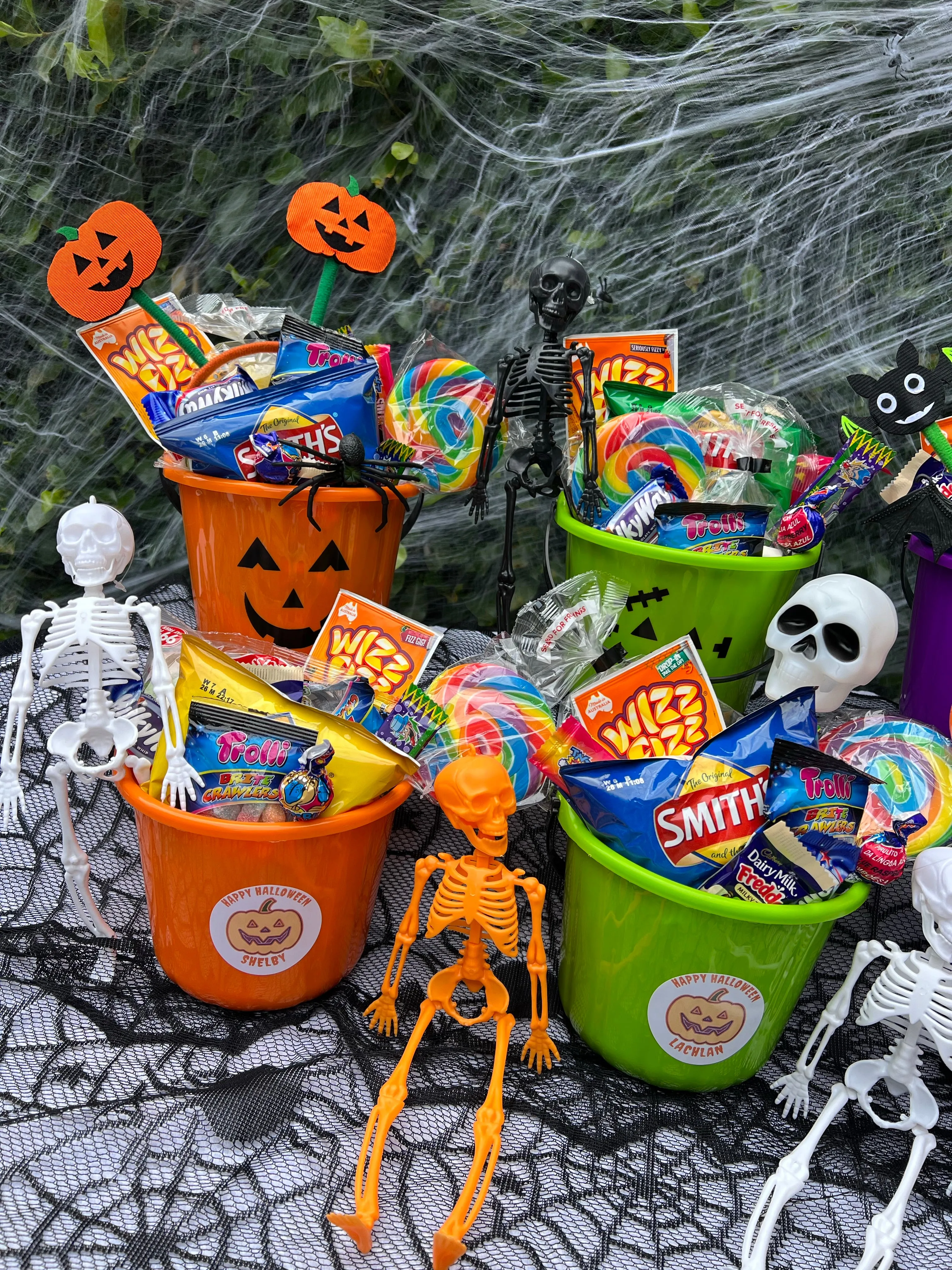 Halloween Trick or Treat Gift Bucket - includes personalised name!