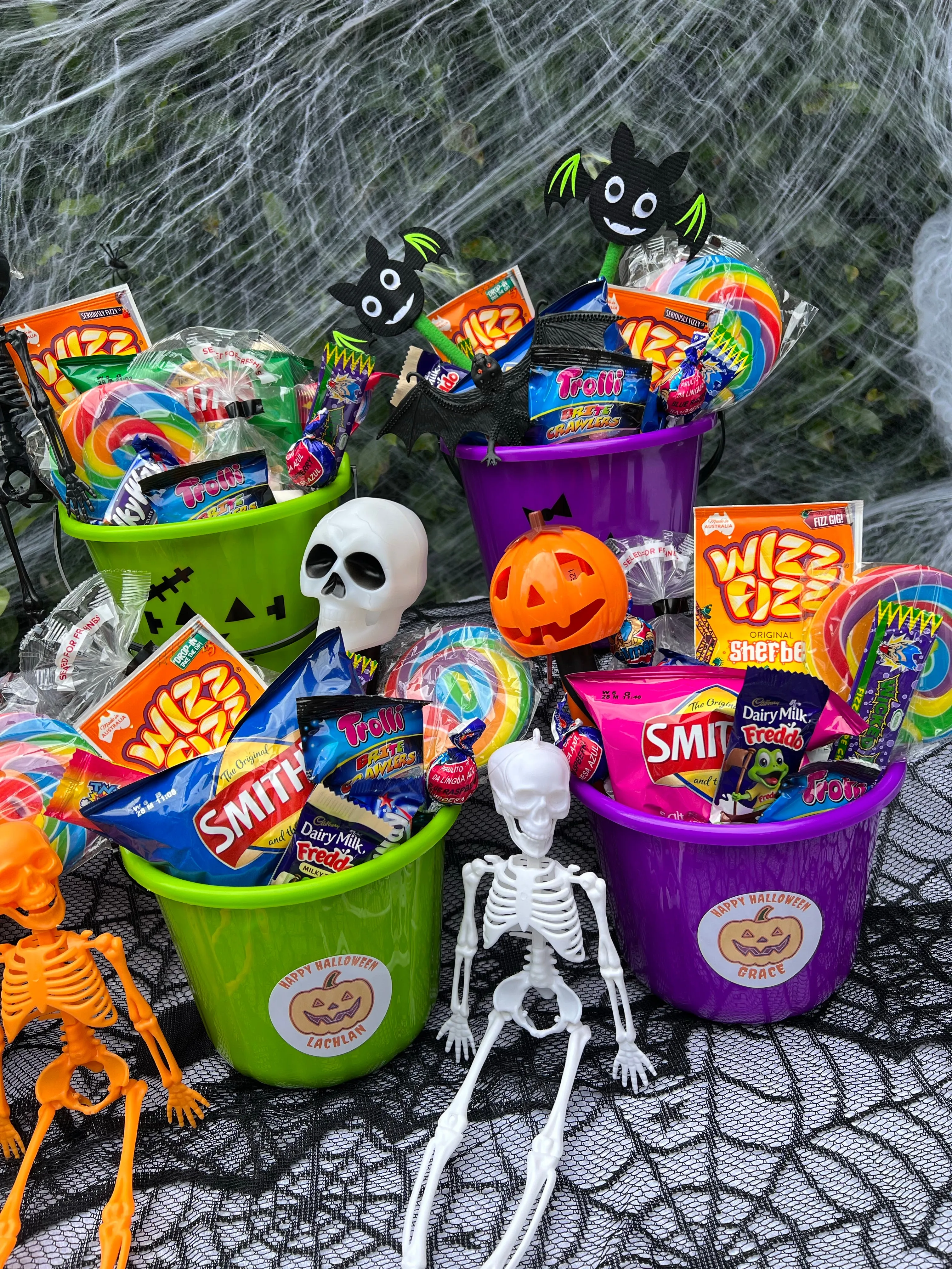 Halloween Trick or Treat Gift Bucket - includes personalised name!