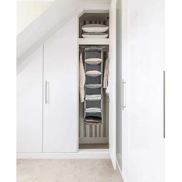 Hanging Shoe & Clothes Storage 6 Division 23x27x118cm