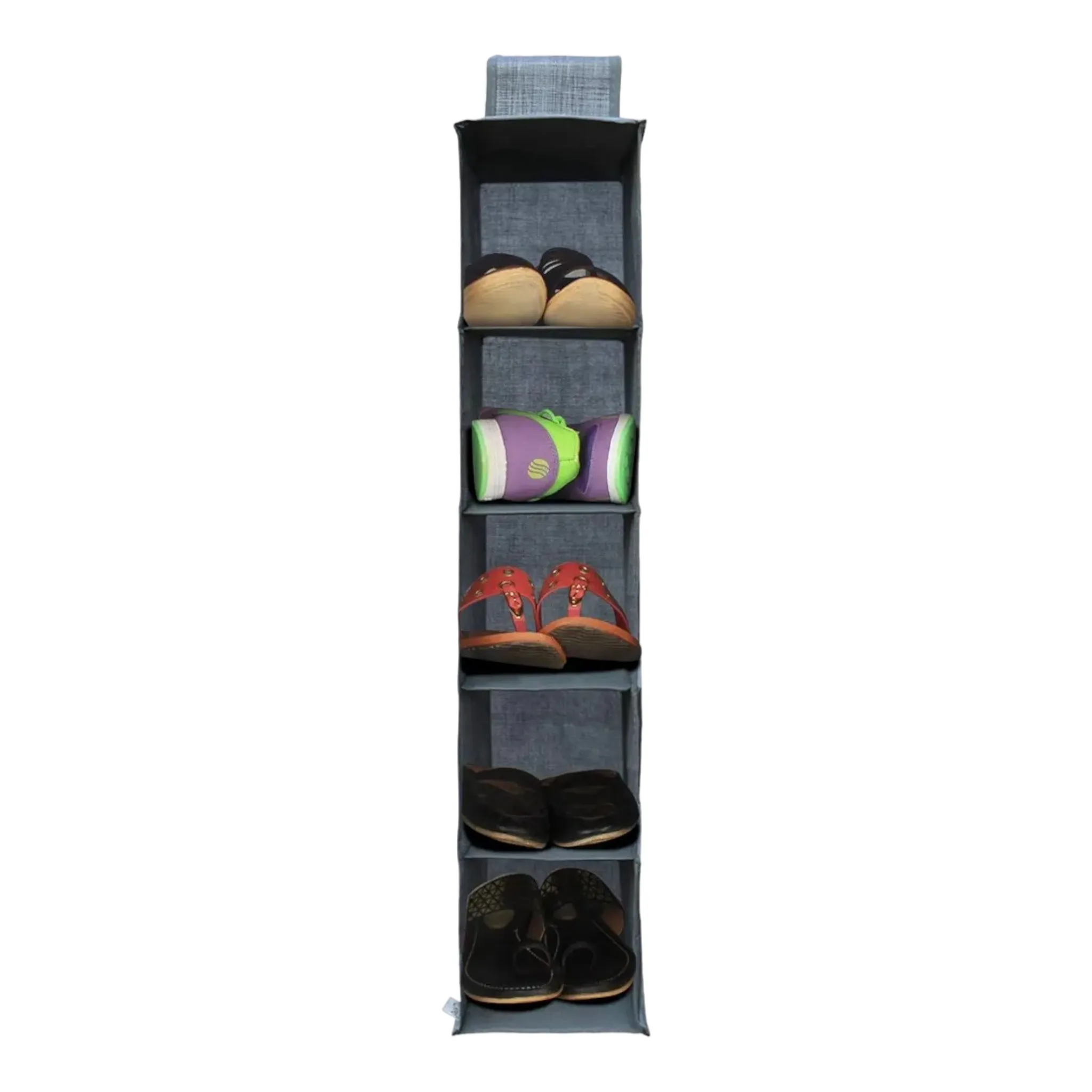 Hanging Shoe & Clothes Storage 6 Division 23x27x118cm