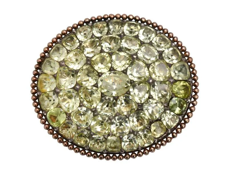 Iberian 18th C. PaveSet Chrysoberyl Pendant