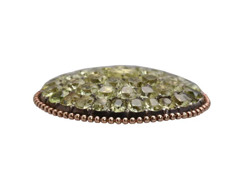 Iberian 18th C. PaveSet Chrysoberyl Pendant