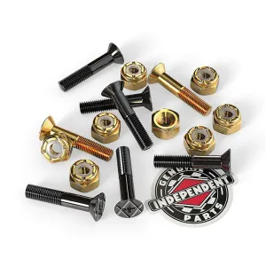 Independent Trucks 1" Genuine Parts Phillips Black/Gold Skateboard Hardware