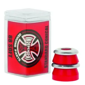 Independent Trucks Conical (88a) Soft Red  w/washers Skateboard Bushings 2pr