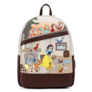 Loungefly x Disney Snow White and the Seven Dwarfs Multi Scene Mini Backpack