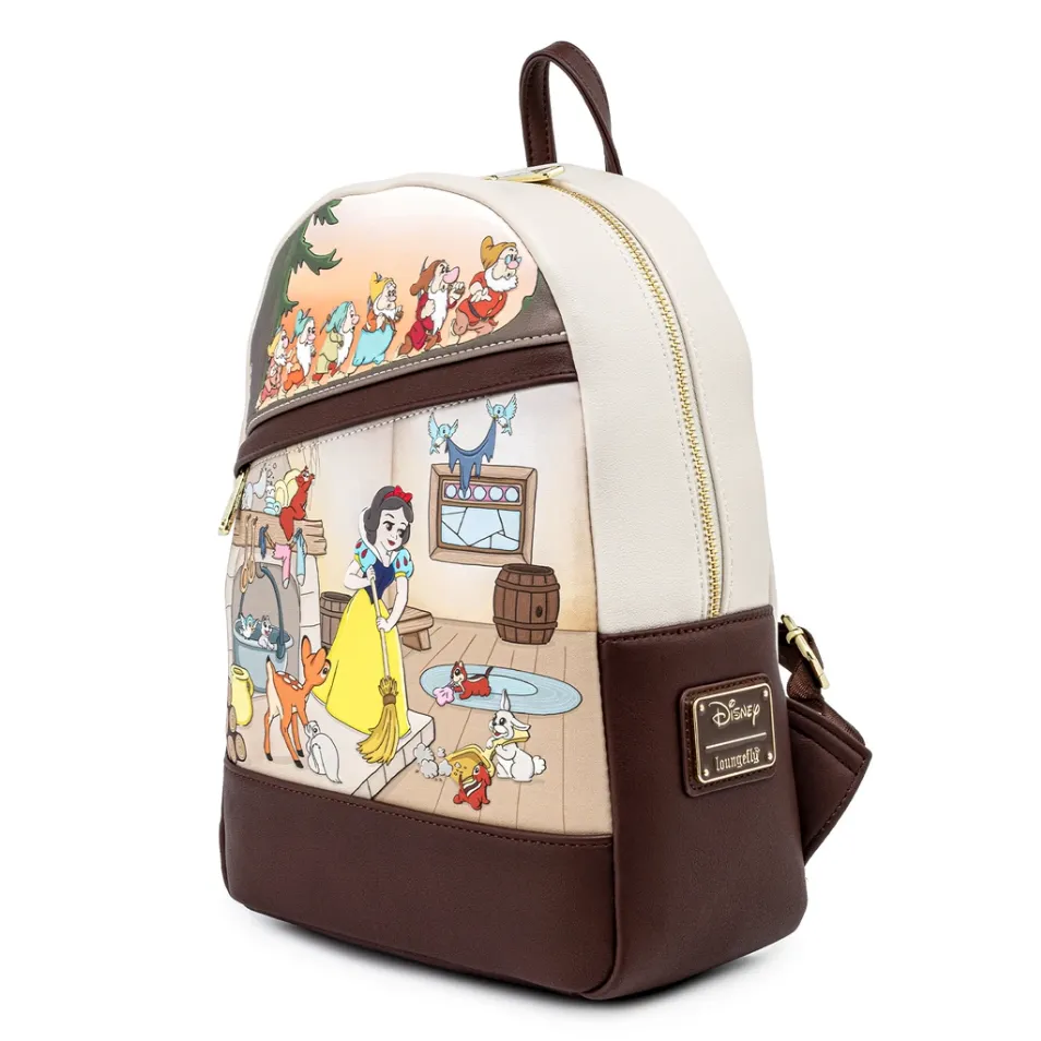 Loungefly x Disney Snow White and the Seven Dwarfs Multi Scene Mini Backpack