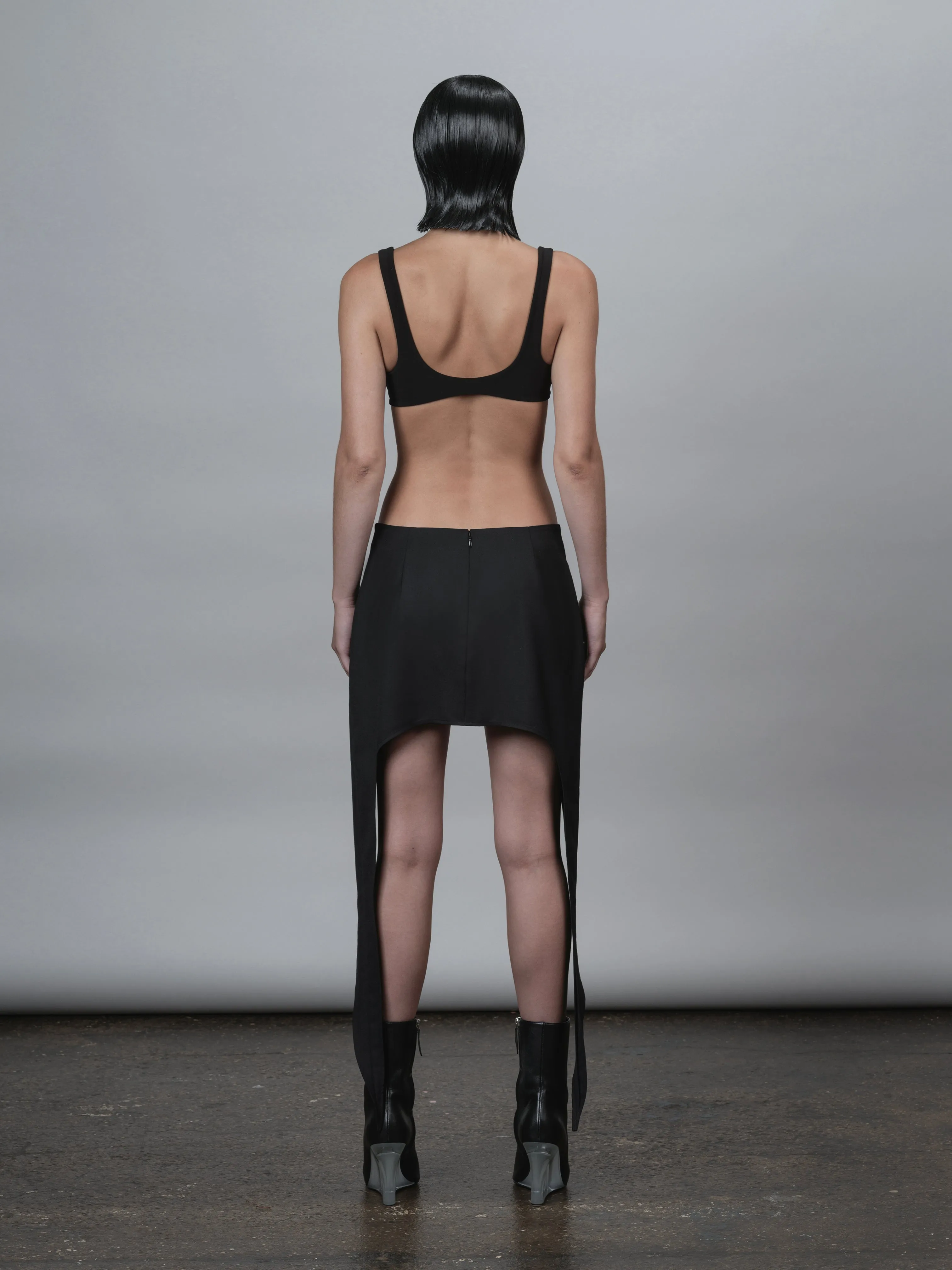 LOW-RISE SIDE DROP ULTRA MINI SKIRT