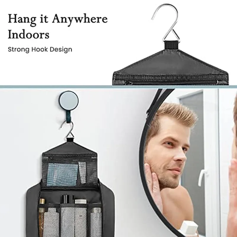 Maliton Toiletry Bag for Men & Women - Large Hanging Compact Hygiene Bag