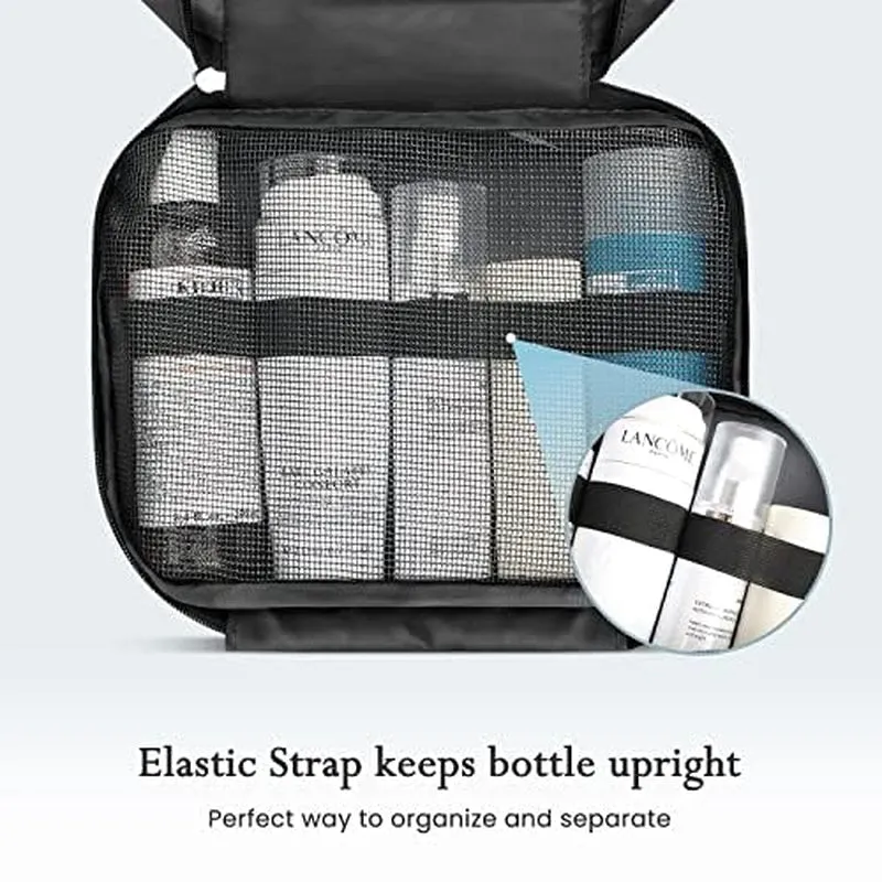 Maliton Toiletry Bag for Men & Women - Large Hanging Compact Hygiene Bag