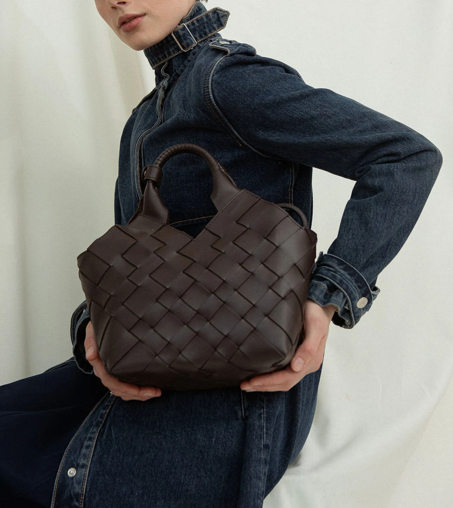 MISU Dark Maroon Mix Shoulder bag