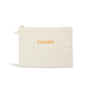 Natural Makeup Bag - Eco-Friendly Cotton Cosmetic Organizer for Travel and Everyday Use