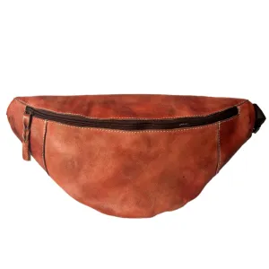 Never Mind Nmbg114C Fanny Pack Vintage Handmade Genuine Cowhide Leather Women Bag Western Handbag Purse