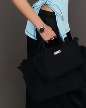 NYLORA FRINGE BAG SMALL NAVY