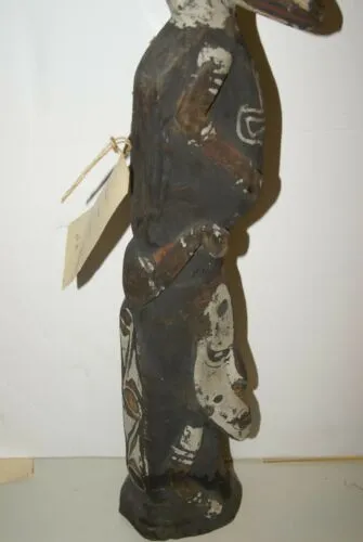 Older Rare Polychrome Tribal Cult Yamuk Bird Ancestor Spirit Figure Sepik 31A7