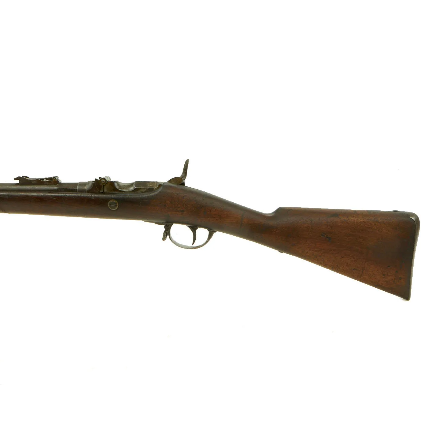 Original Belgian M-1867 Albini-Braendlin 11mm Trapdoor Infantry Rifle with External Hammer - dated 1868