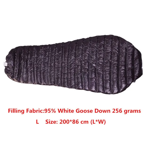 Outdoor Camping Ultralight Goose Down Mummy  Sleeping Bag