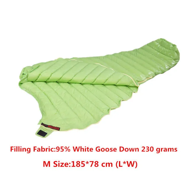 Outdoor Camping Ultralight Goose Down Mummy  Sleeping Bag