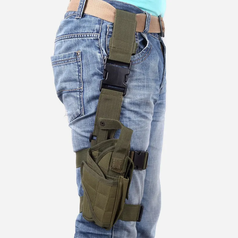 Outdoor Tactical Leg Bag Camouflage Color Durable Oxford Holster