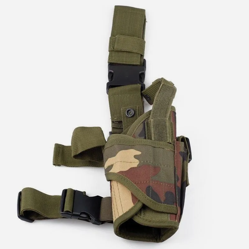 Outdoor Tactical Leg Bag Camouflage Color Durable Oxford Holster