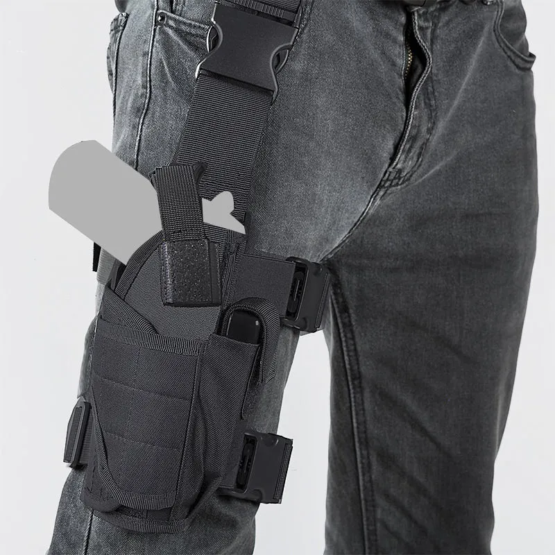 Outdoor Tactical Leg Bag Camouflage Color Durable Oxford Holster