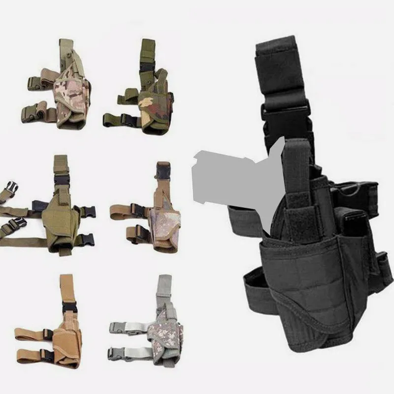 Outdoor Tactical Leg Bag Camouflage Color Durable Oxford Holster