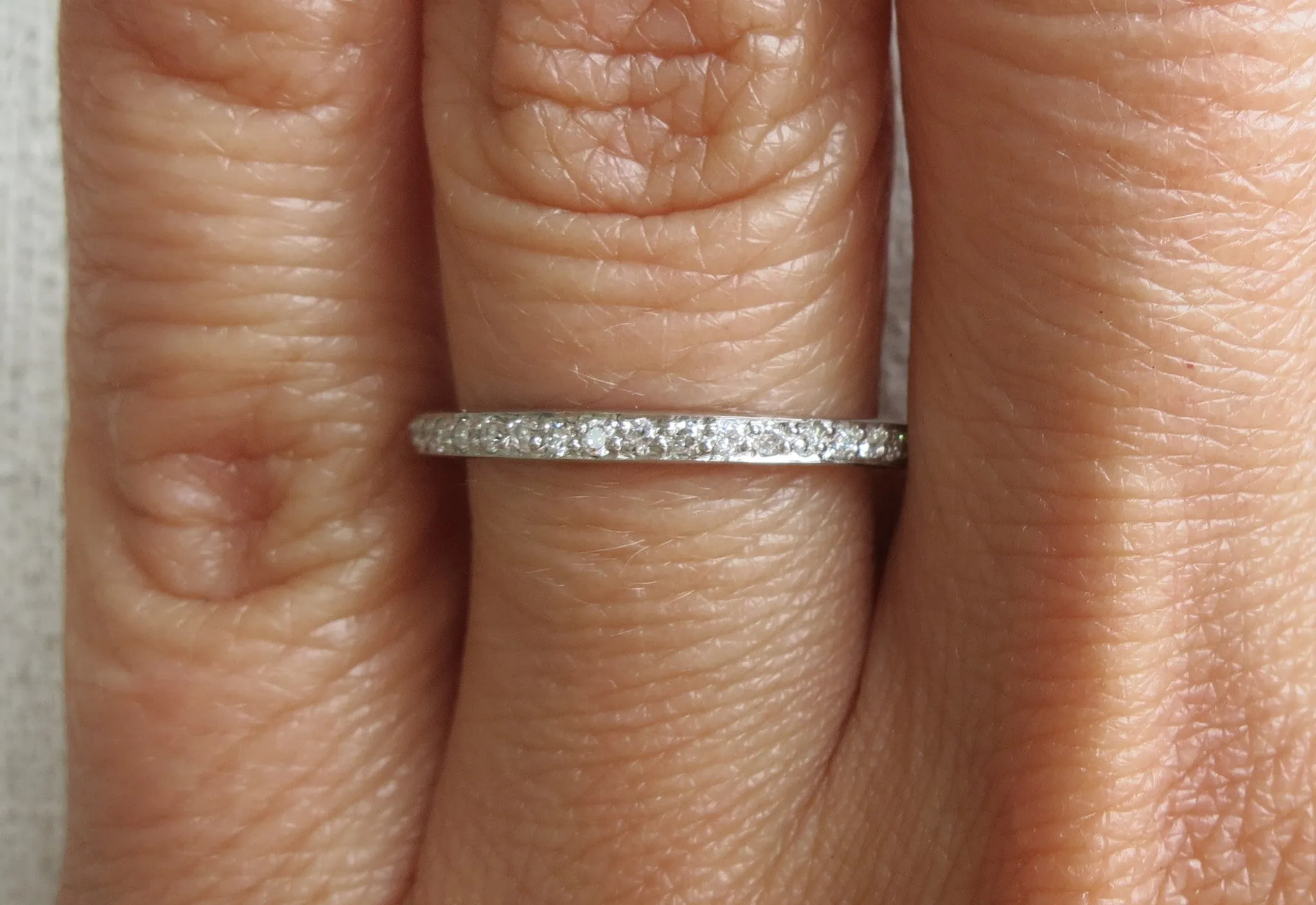 Pave Diamond Eternity Band