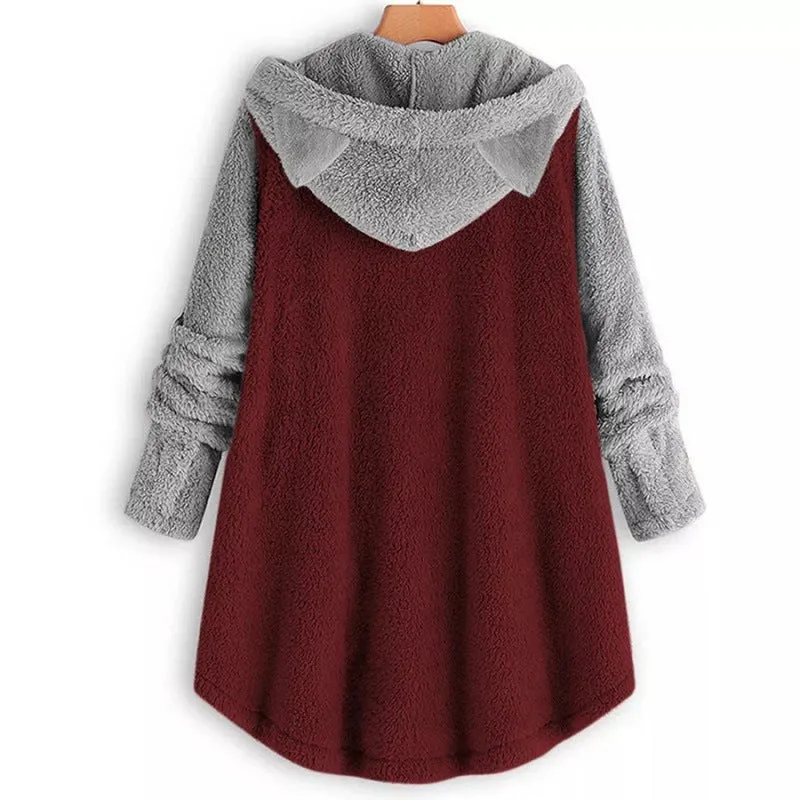 Paws Pocket Button Aesthetic Hoodie