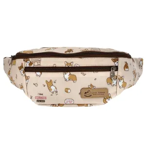 Peach Corgi Puppy Fanny Pack