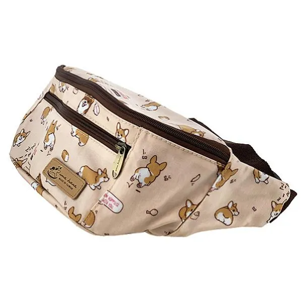 Peach Corgi Puppy Fanny Pack
