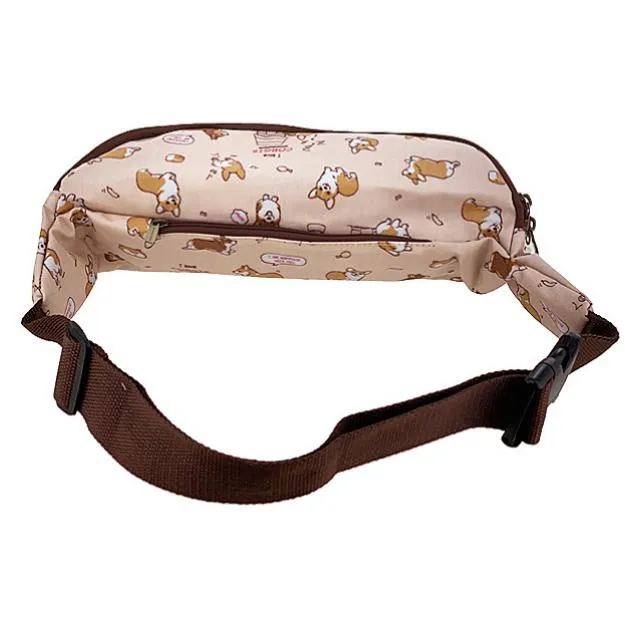 Peach Corgi Puppy Fanny Pack