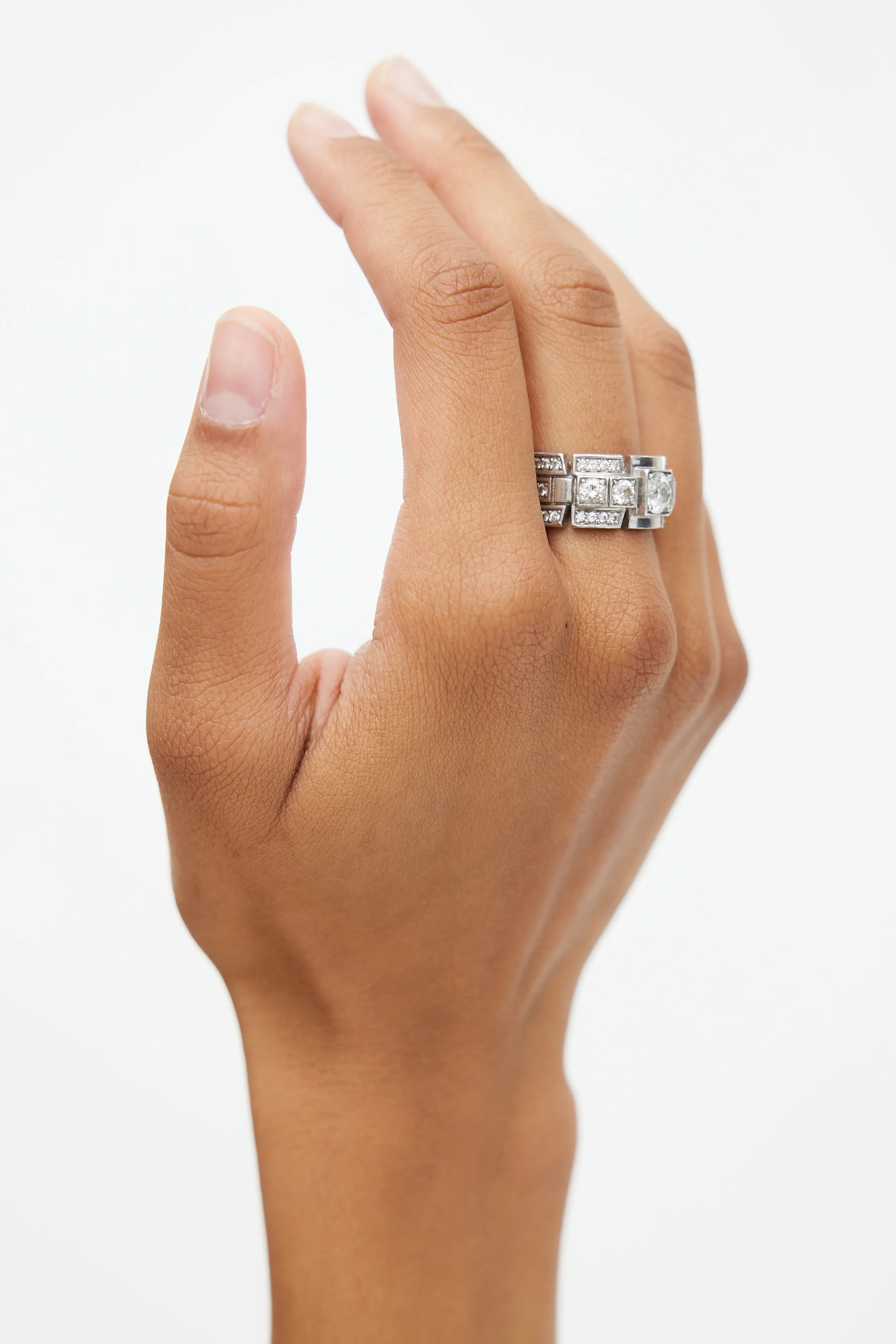 Platinum Diamond Band Ring